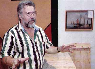 Bengt Larsson med tavla