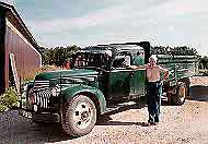 Folke Hallgren med en Cheva -47